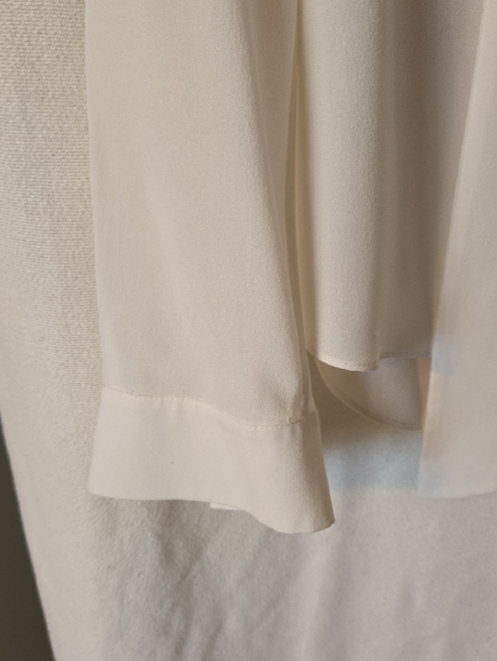 Iris + Arnim Cream Tie-Neck Blouse Silk - Picture 3 of 4